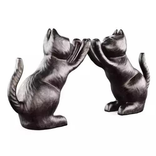 Metal Cat Bookends