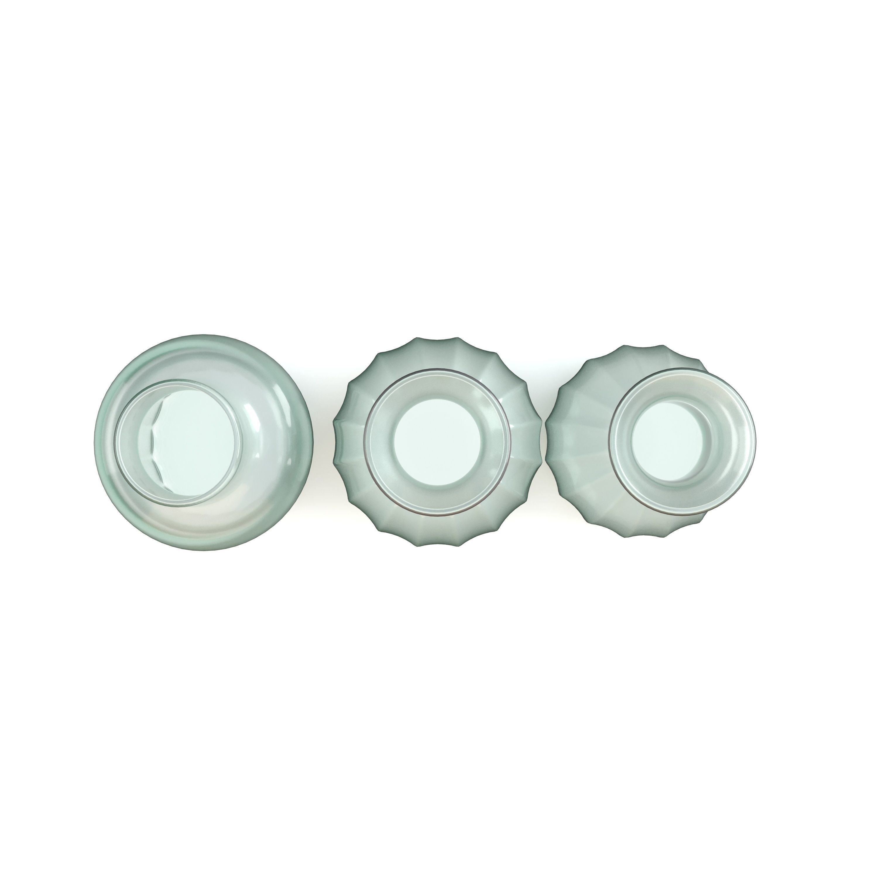 Set of Three Mia Mini Vases 3D model_1