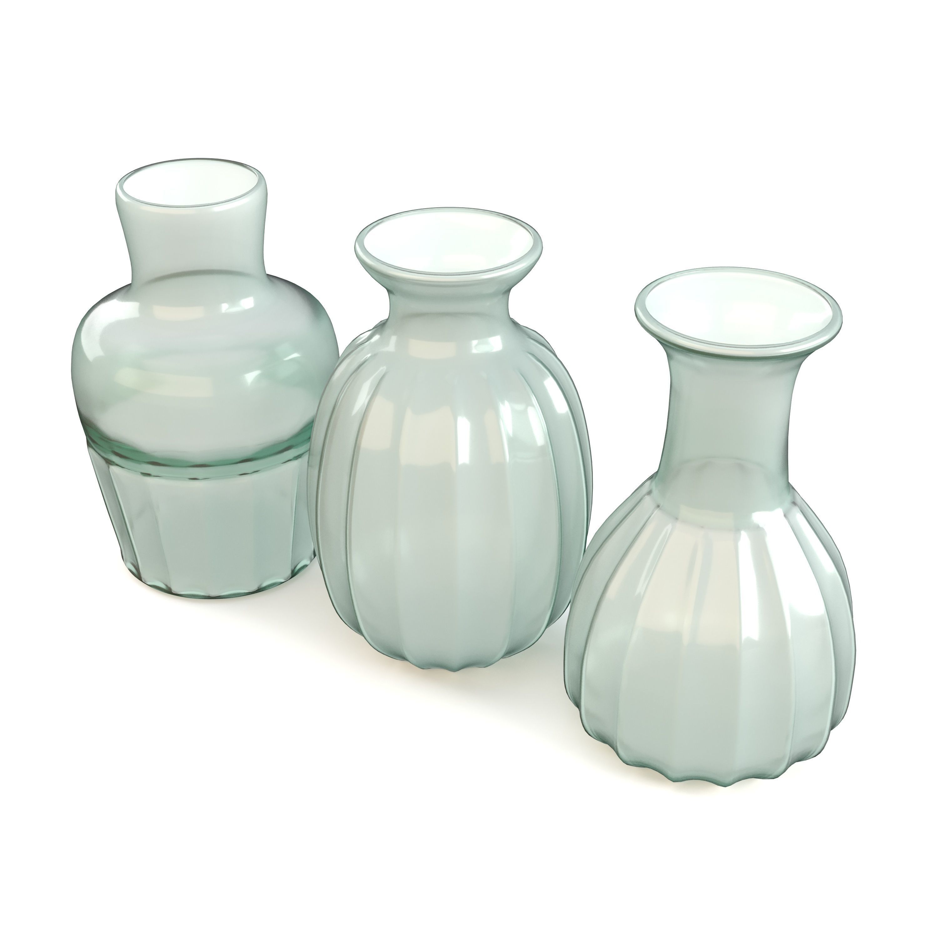 Set of Three Mia Mini Vases 3D model_4