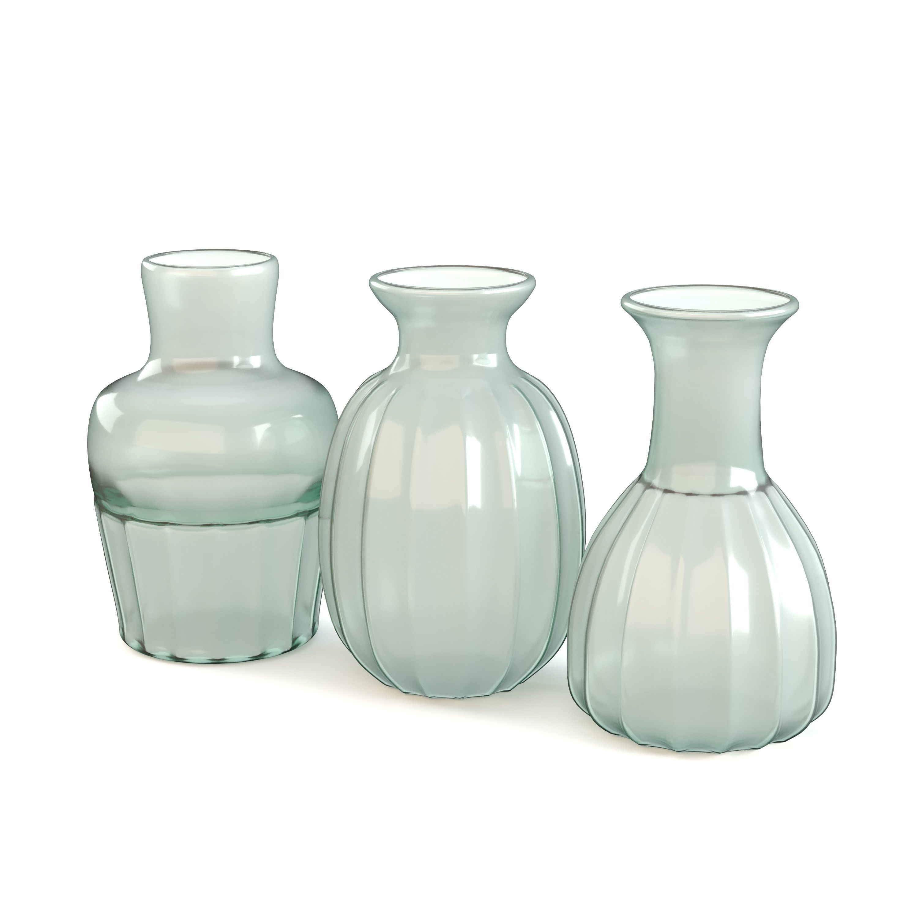 Set of Three Mia Mini Vases 3D model_5