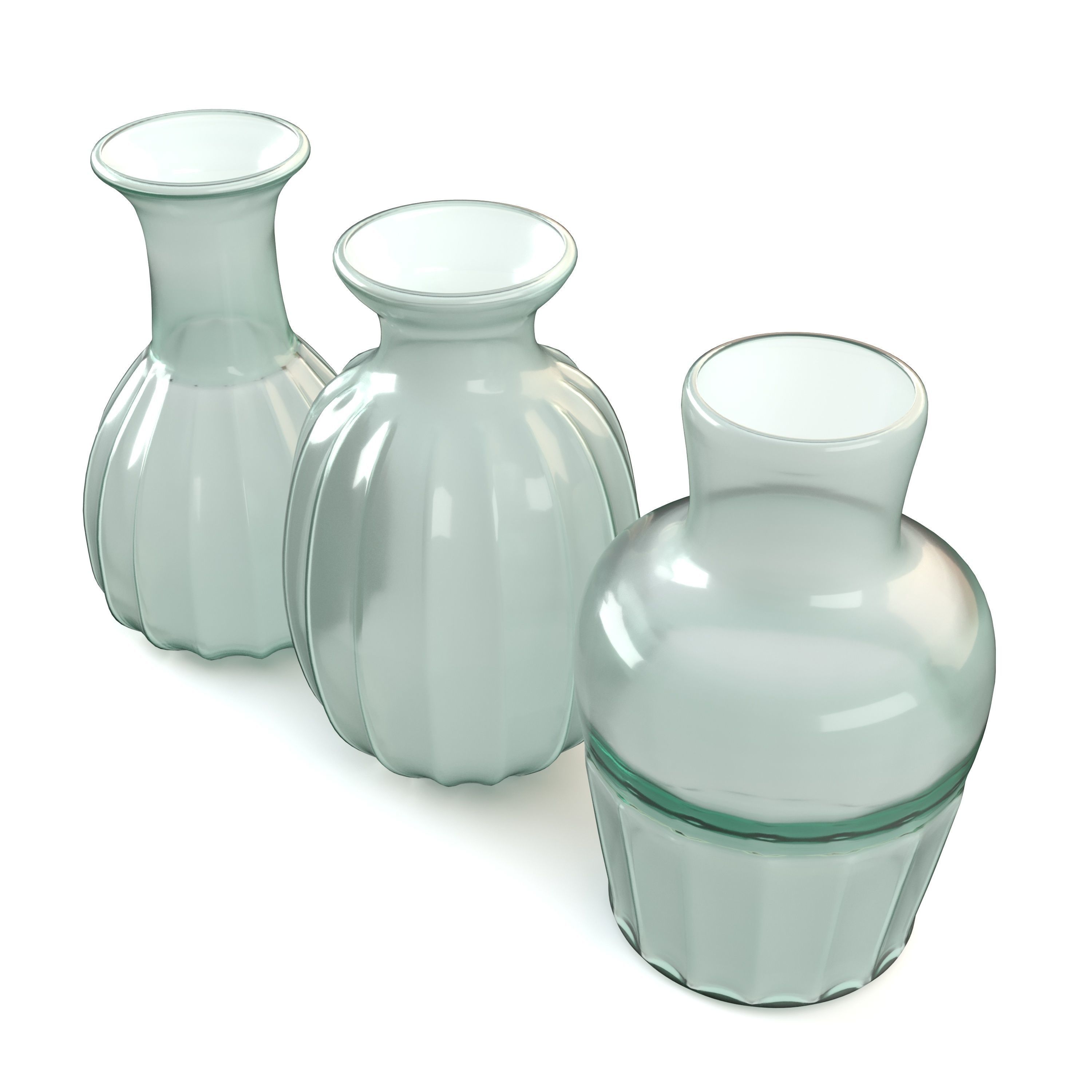 Set of Three Mia Mini Vases 3D model_3