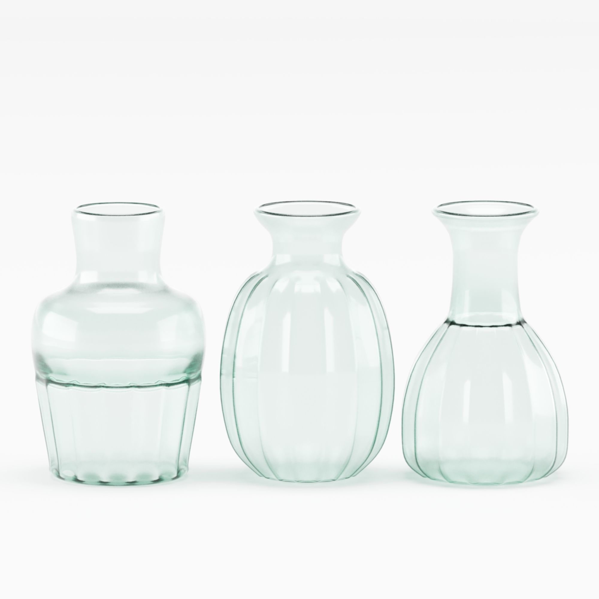 Set of Three Mia Mini Vases 3D model_7