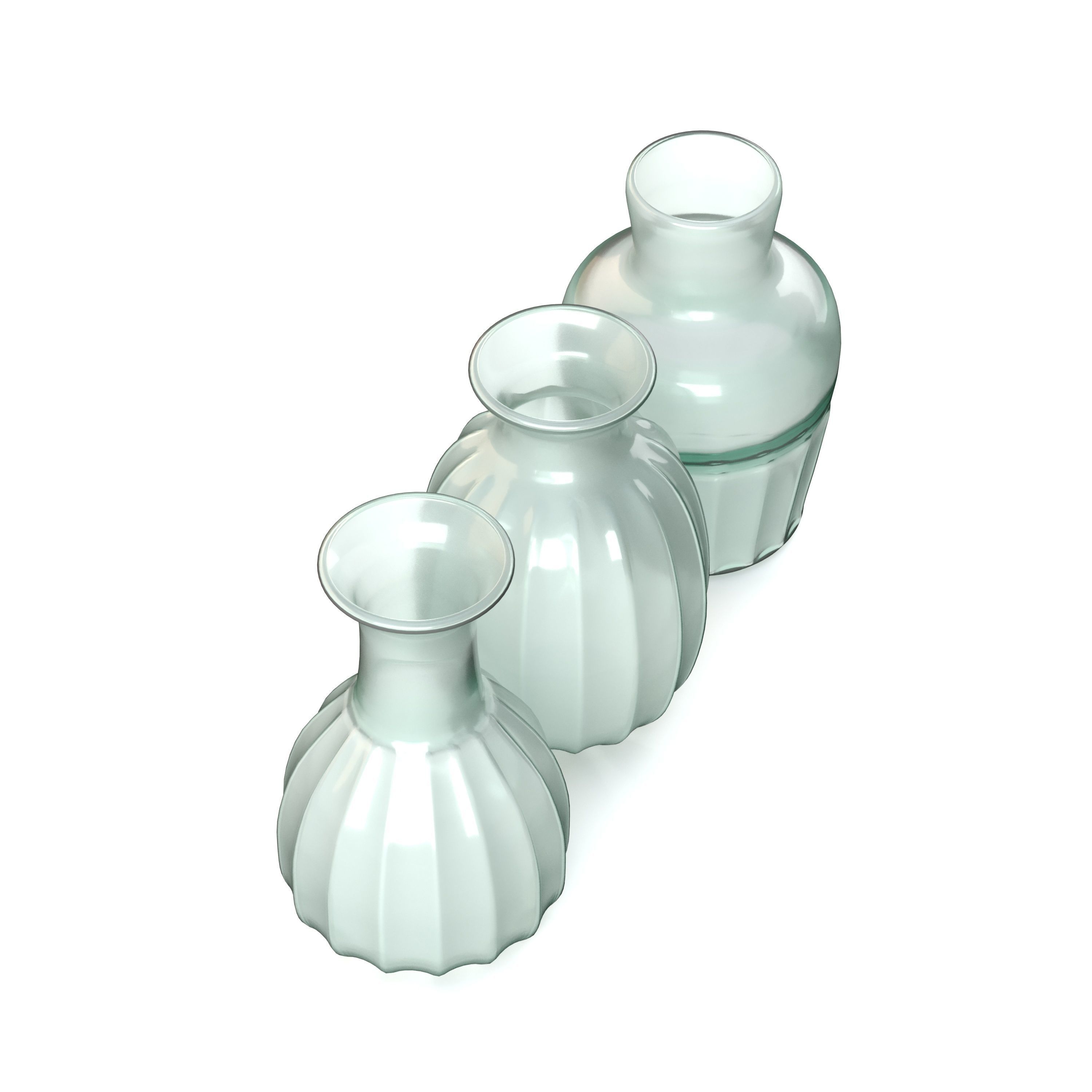 Set of Three Mia Mini Vases 3D model_2