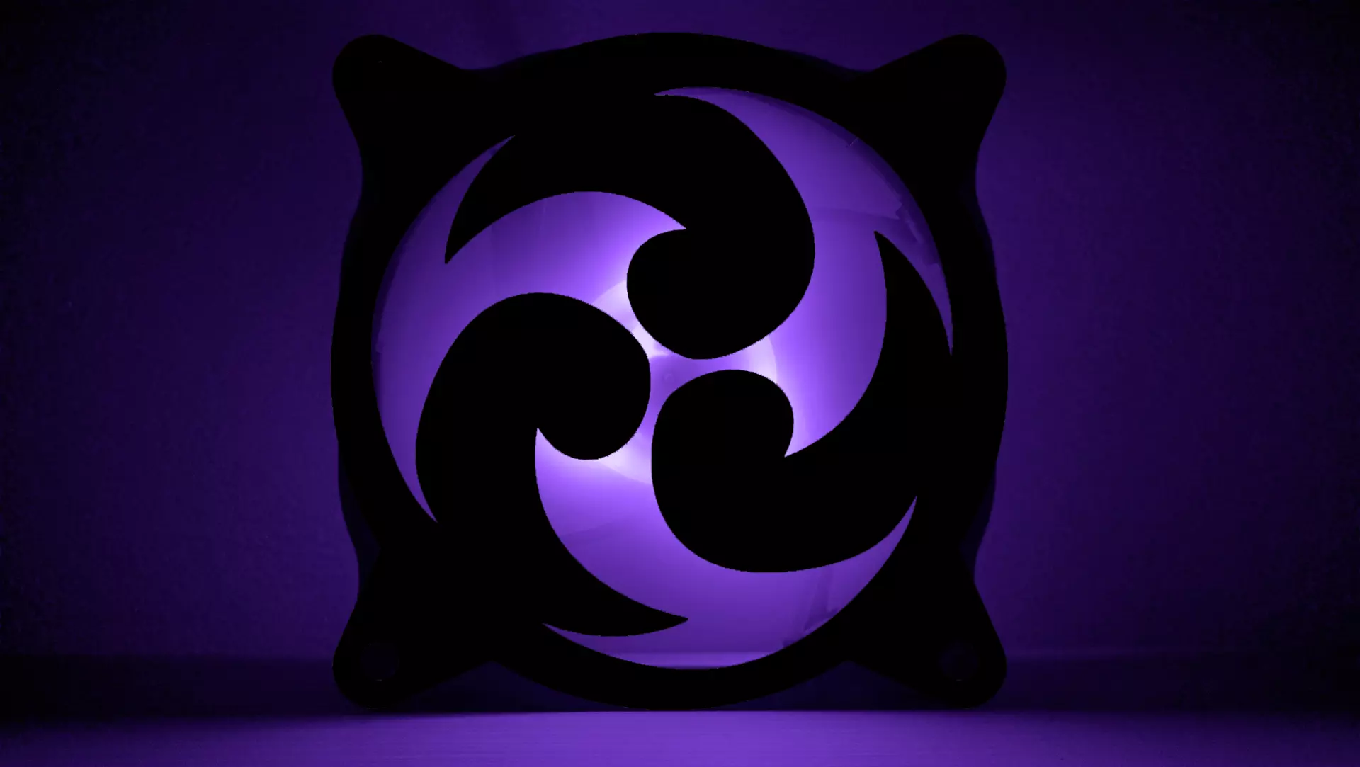 Genshin Impact element Electro PC fan cover Free 3D print model