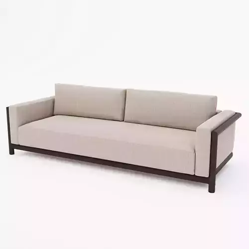 MOAB Style Fabric Covered Sofa