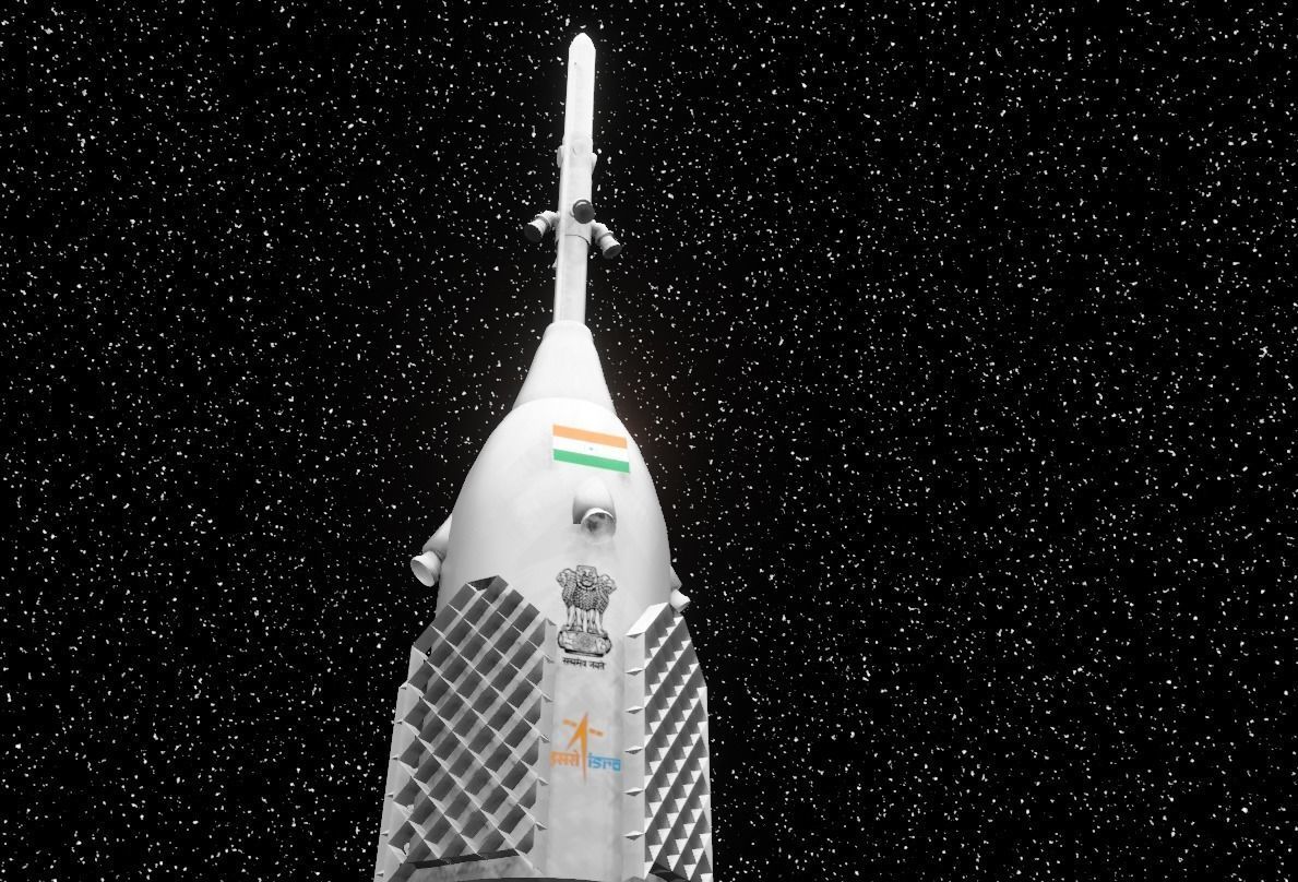 ISRO Human Rated LVM3 Rocket 3d Model Low-poly 3D model_13