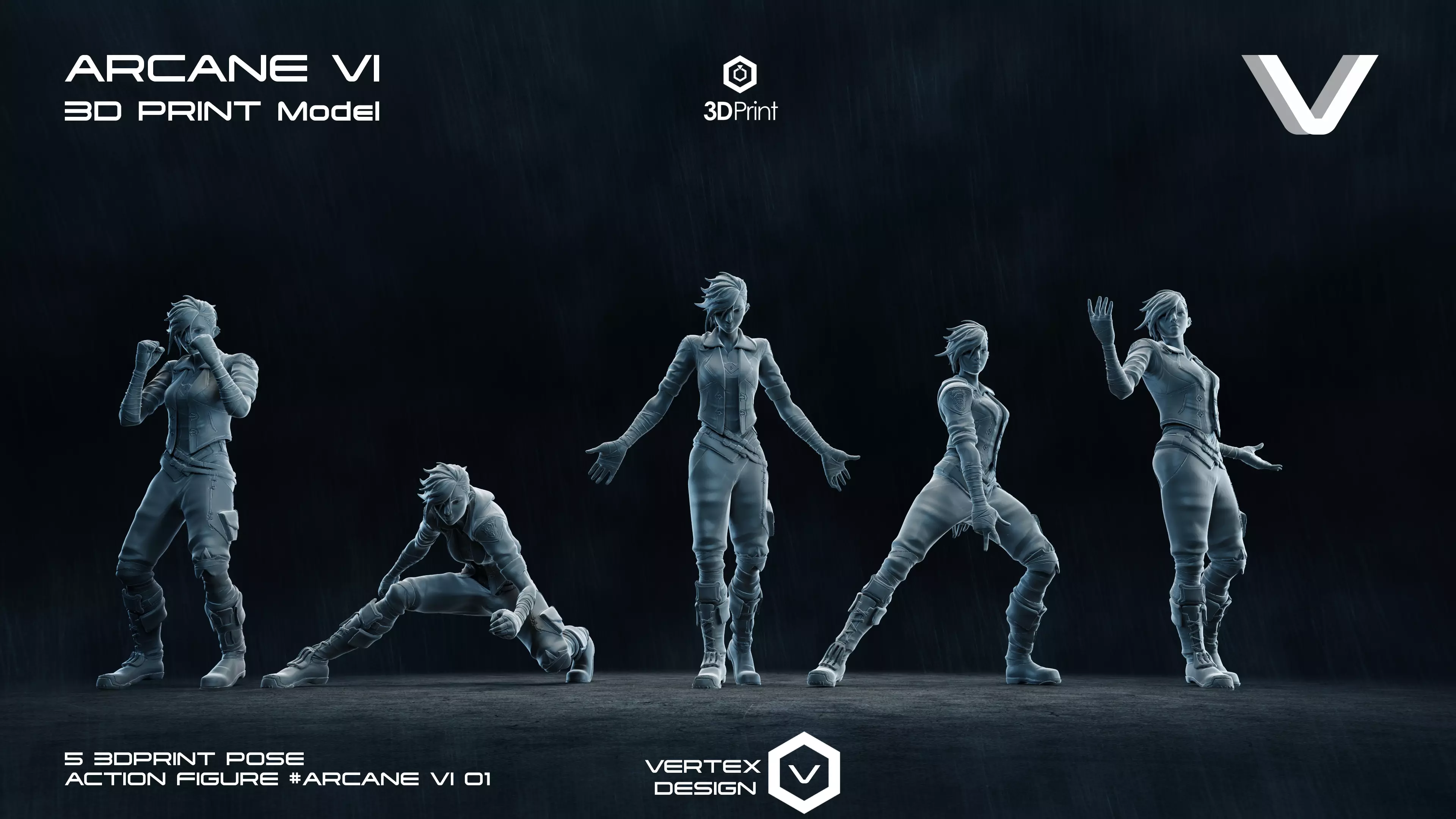Arcane Vi Action Figures 3D print model_0