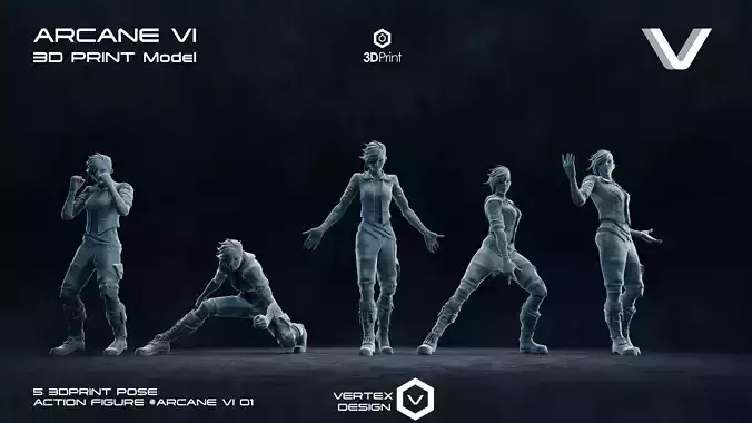 Arcane Vi Action Figures