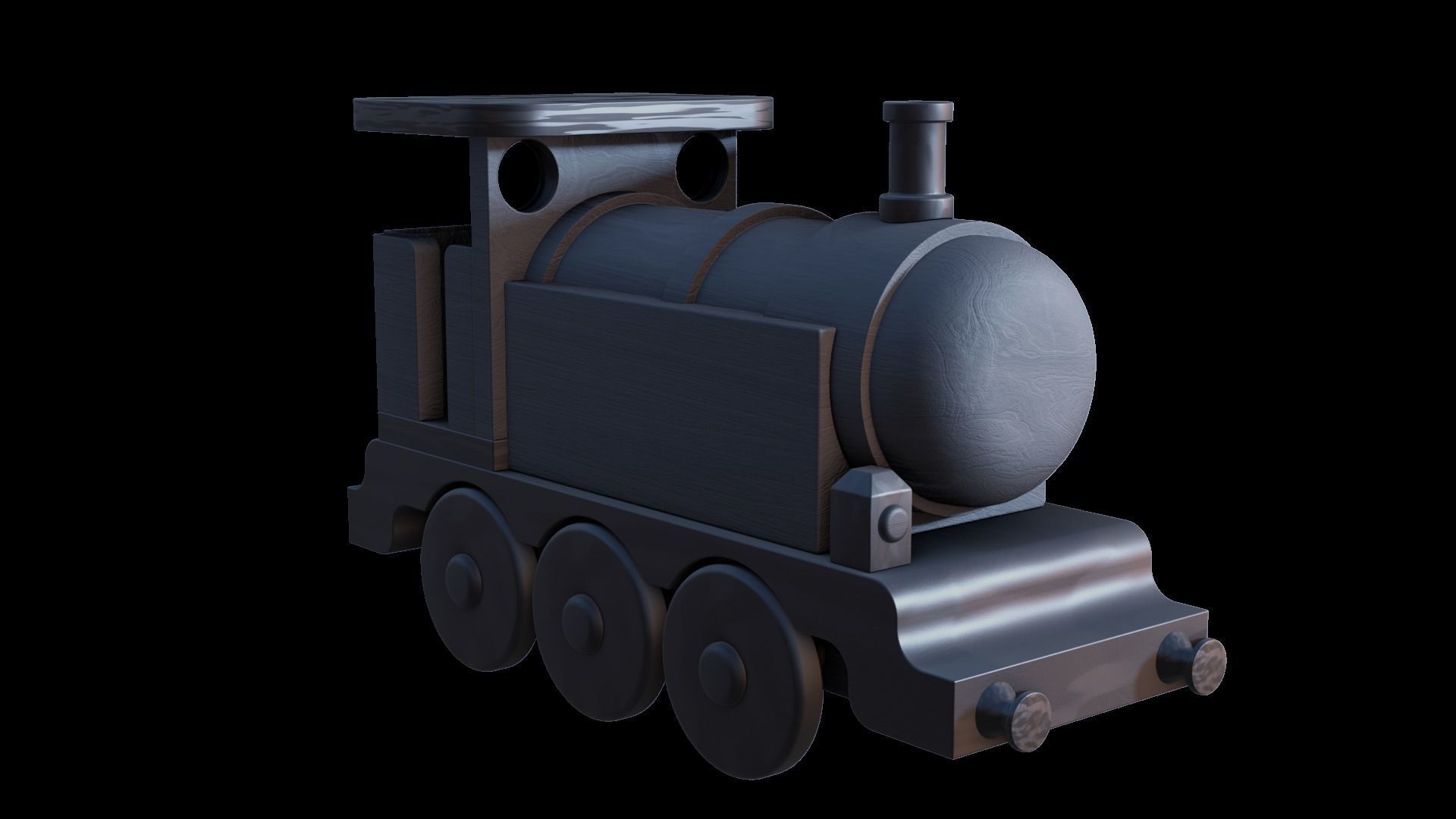 WOODEN TRAIN TOYS BUNDLE - RogueFilmProductions Low-poly 3D model_20