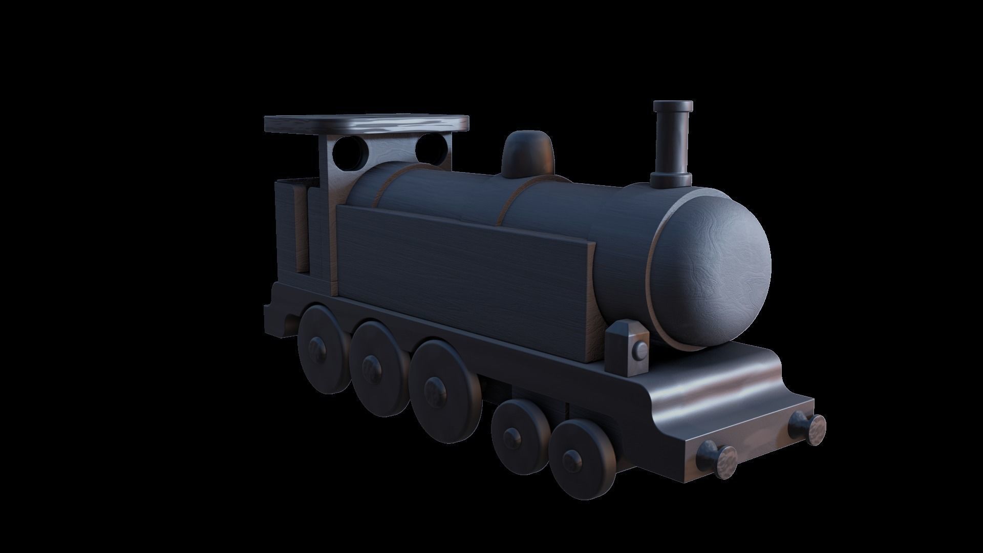 WOODEN TRAIN TOYS BUNDLE - RogueFilmProductions Low-poly 3D model_19