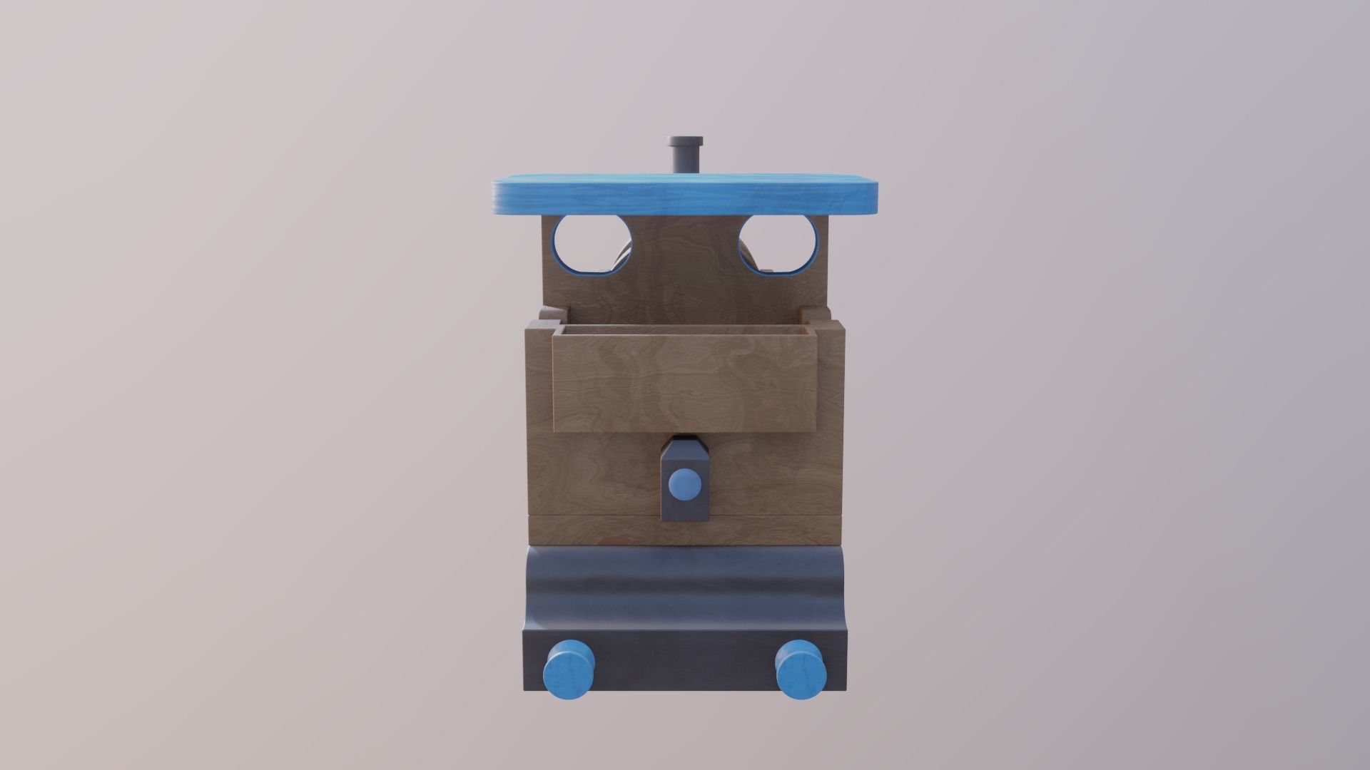 WOODEN TRAIN TOYS BUNDLE - RogueFilmProductions Low-poly 3D model_11