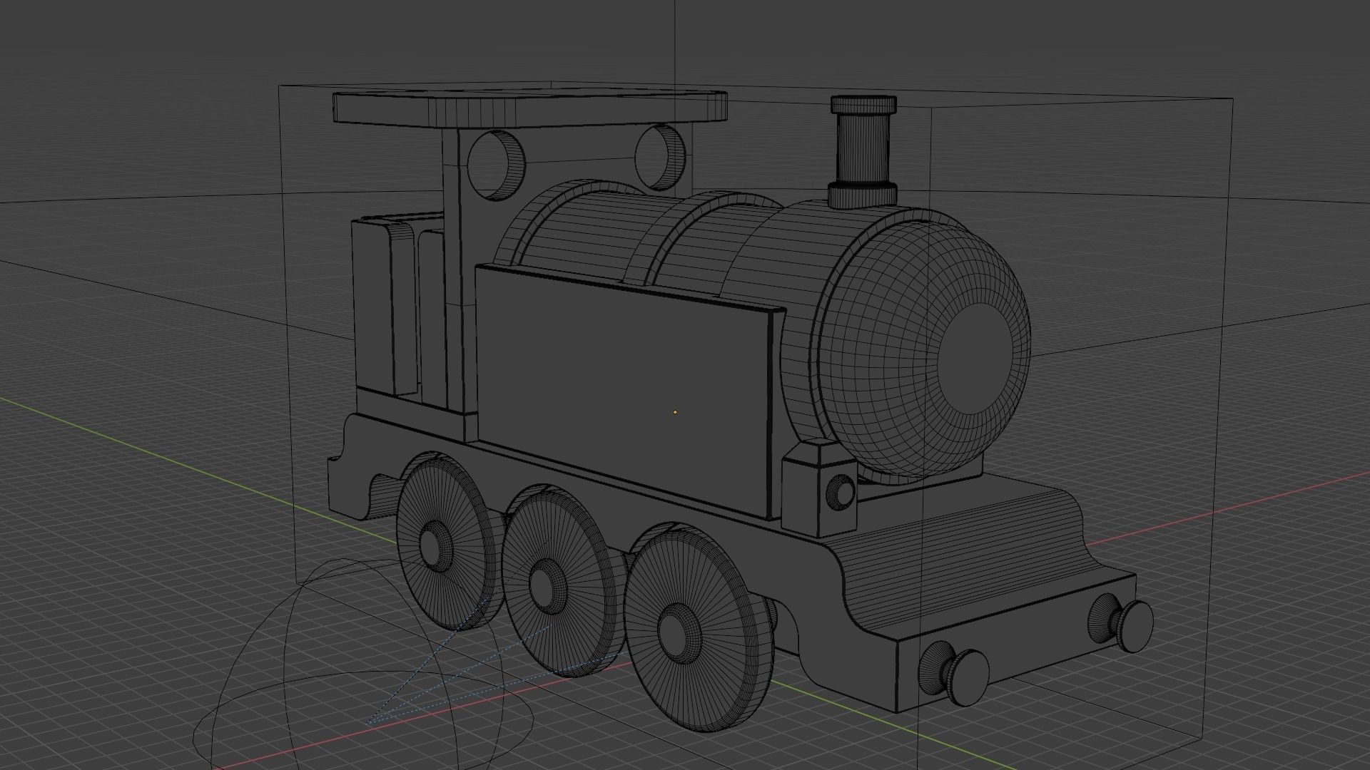 WOODEN TRAIN TOYS BUNDLE - RogueFilmProductions Low-poly 3D model_26