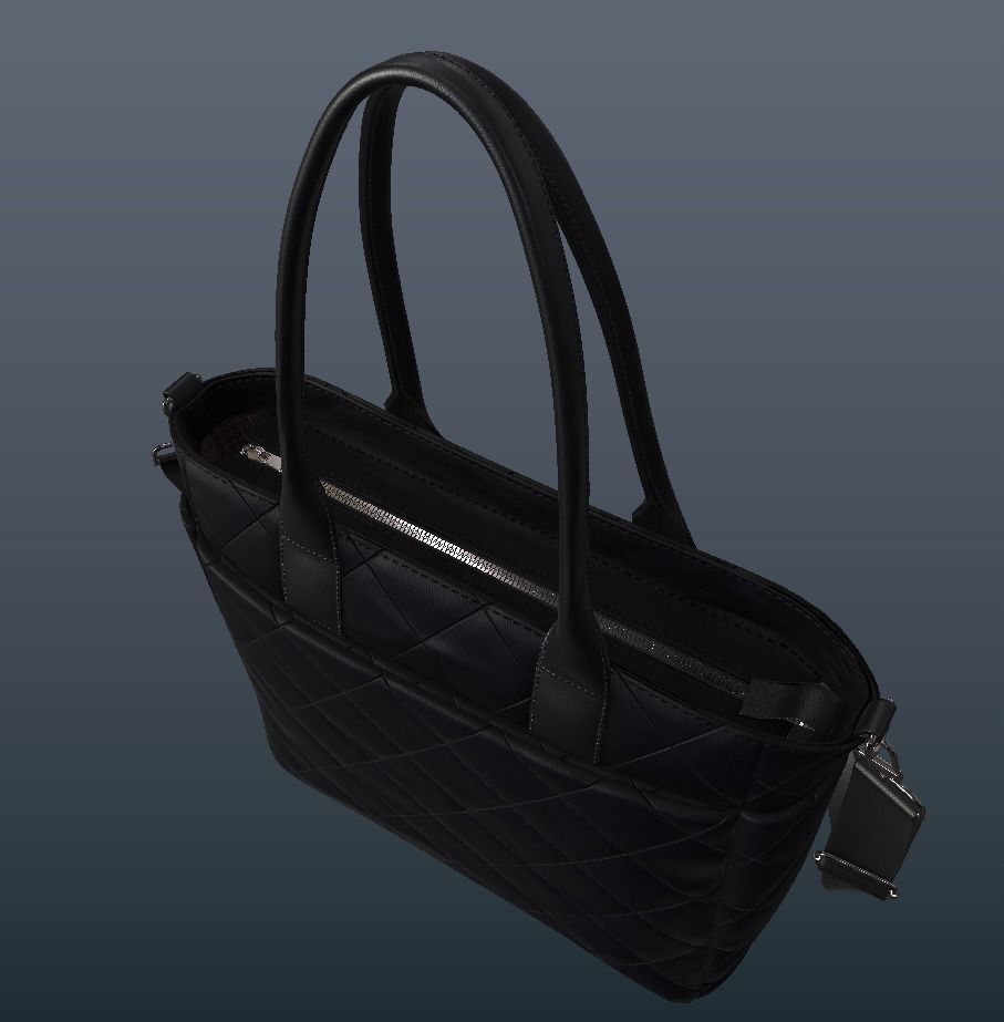 Women Tote handbag 3D model_7