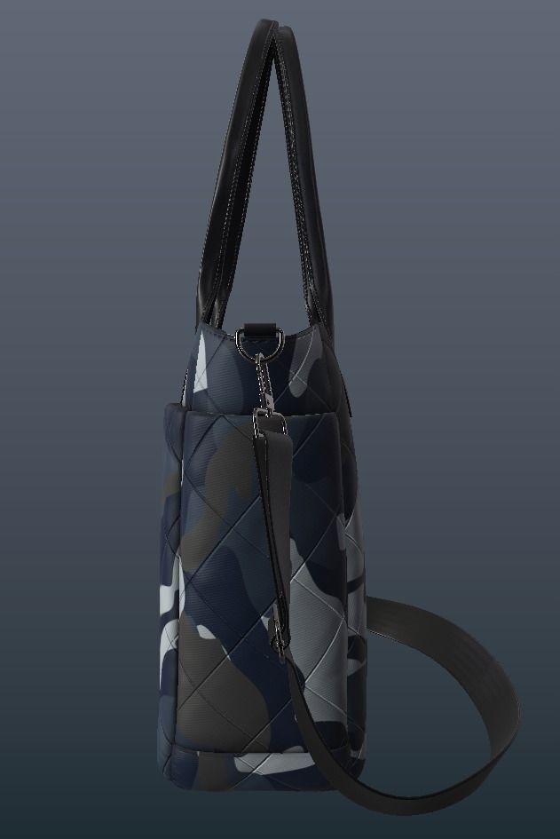 Women Tote handbag 3D model_5