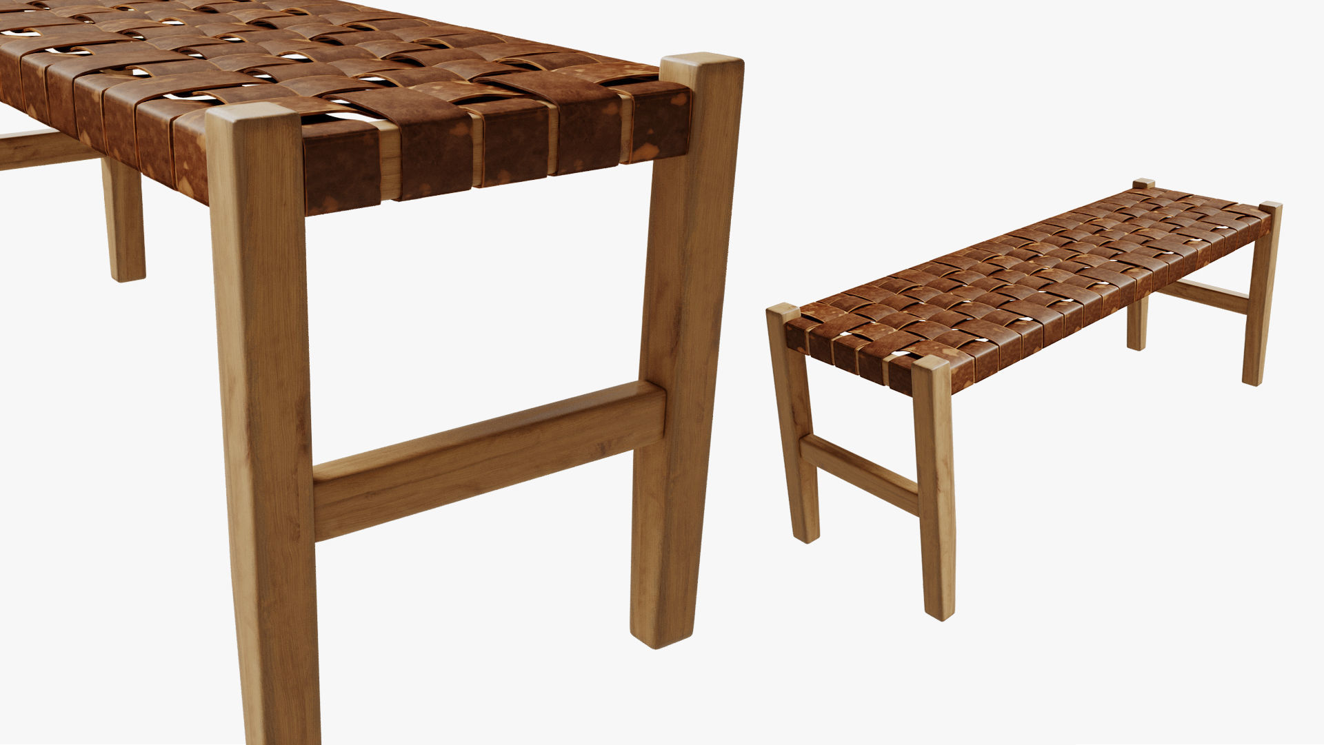 Bench Calixta 3D model_4