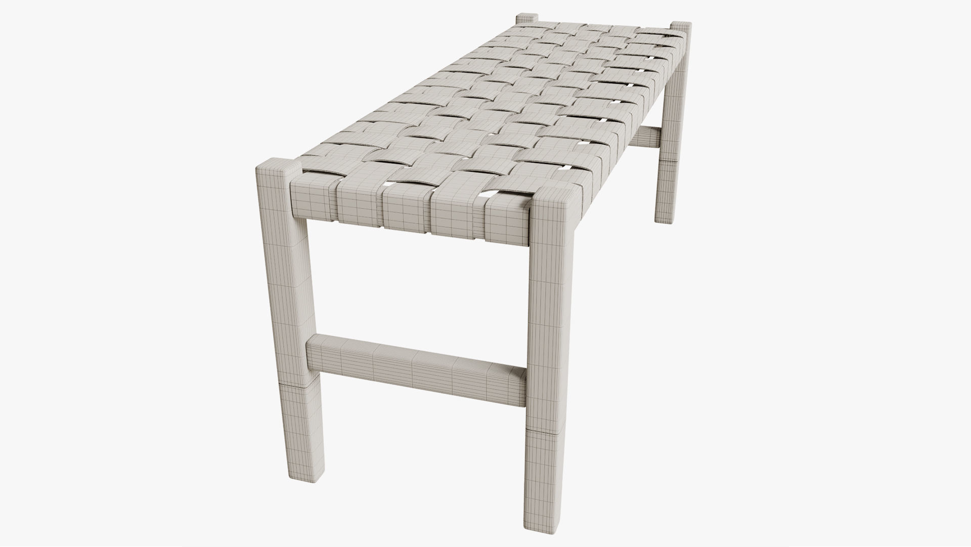 Bench Calixta 3D model_7