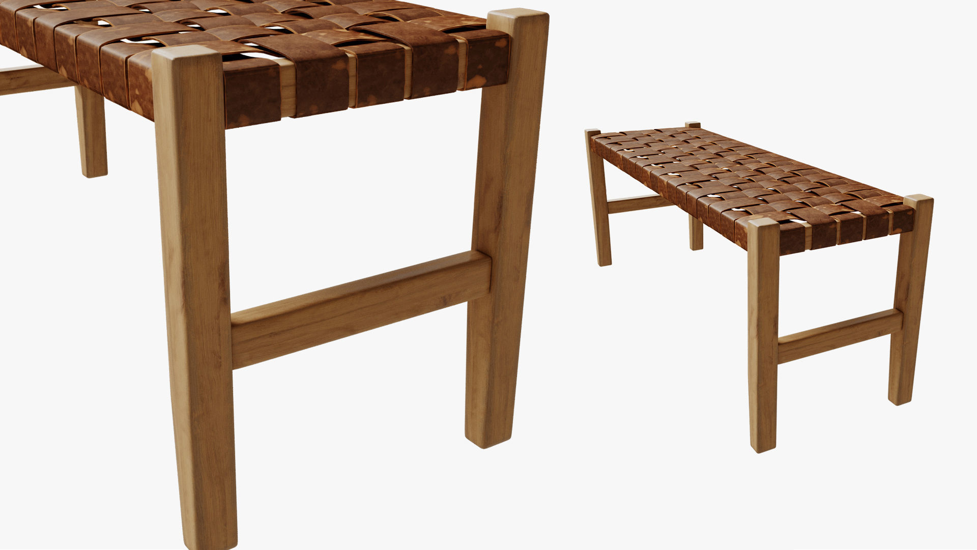 Bench Calixta 3D model_5