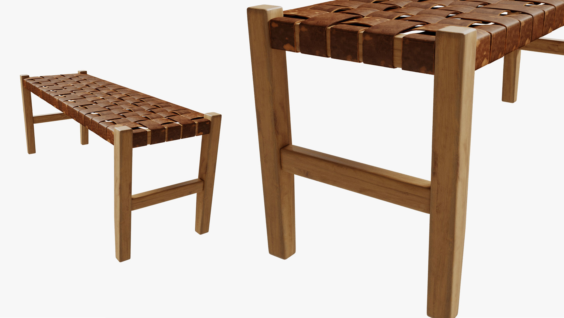 Bench Calixta 3D model_2