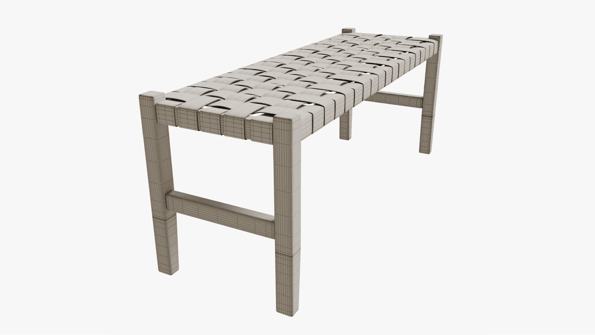 Bench Calixta 3D model_6
