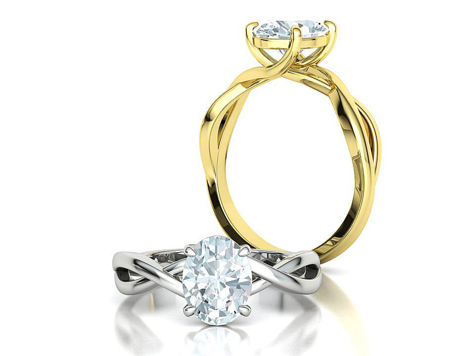 Bespoke Solitaire Rings 9x7 Oval Stone Collection 2 RINGS _24