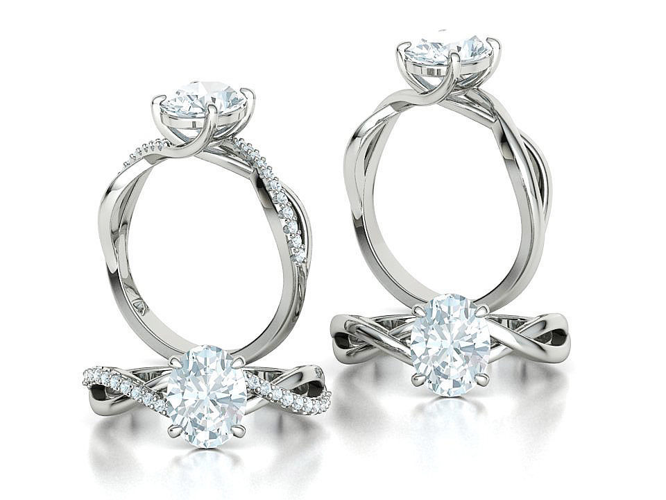 Bespoke Solitaire Rings 9x7 Oval Stone Collection 2 RINGS _2