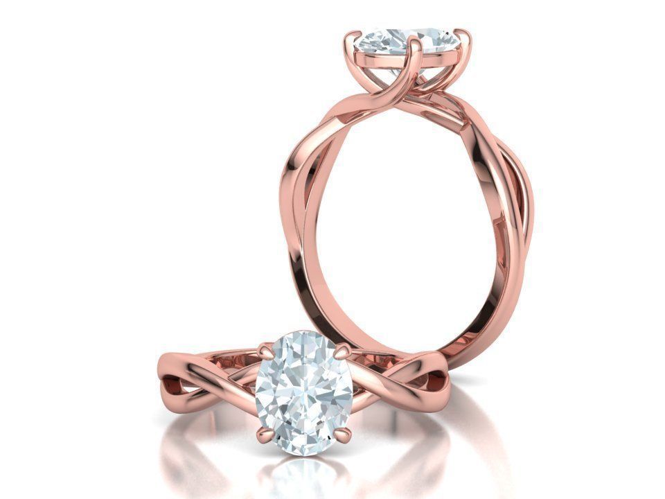 Bespoke Solitaire Rings 9x7 Oval Stone Collection 2 RINGS _23