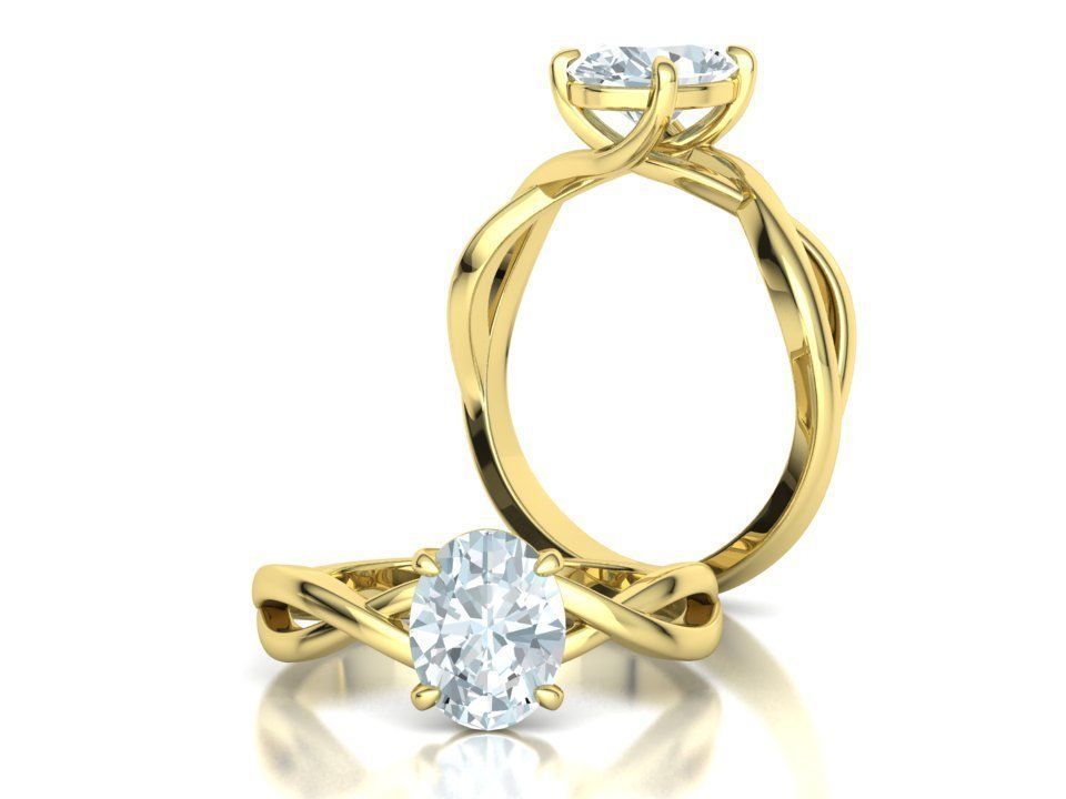 Bespoke Solitaire Rings 9x7 Oval Stone Collection 2 RINGS _27