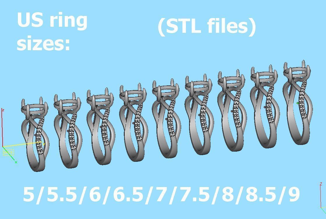 Bespoke Solitaire Rings 9x7 Oval Stone Collection 2 RINGS _14