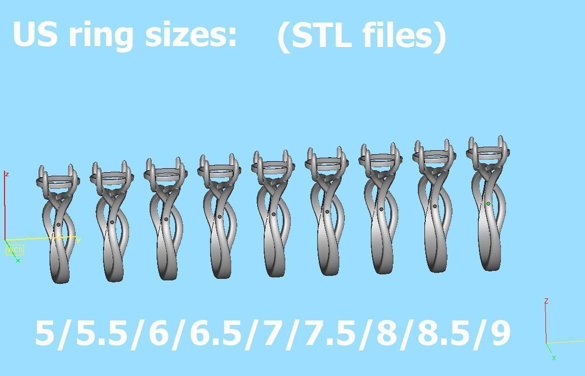 Bespoke Solitaire Rings 9x7 Oval Stone Collection 2 RINGS _35