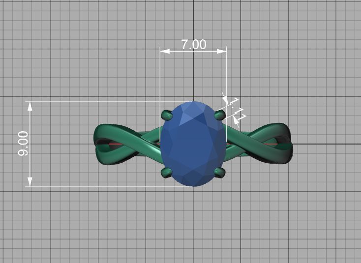 Bespoke Solitaire Rings 9x7 Oval Stone Collection 2 RINGS _32