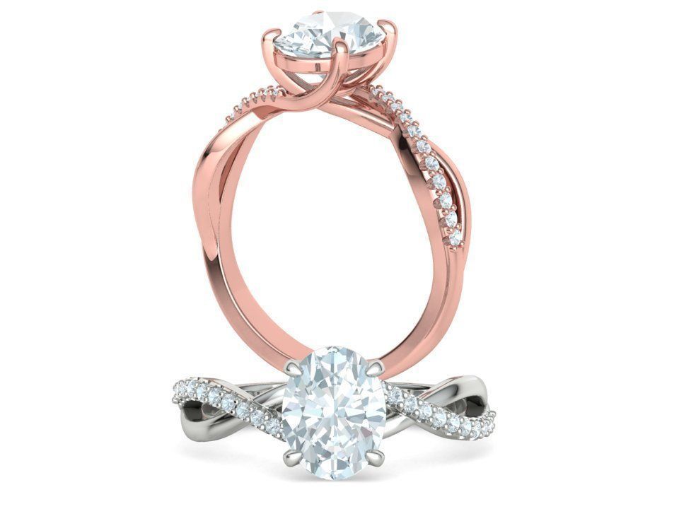 Bespoke Solitaire Rings 9x7 Oval Stone Collection 2 RINGS _5