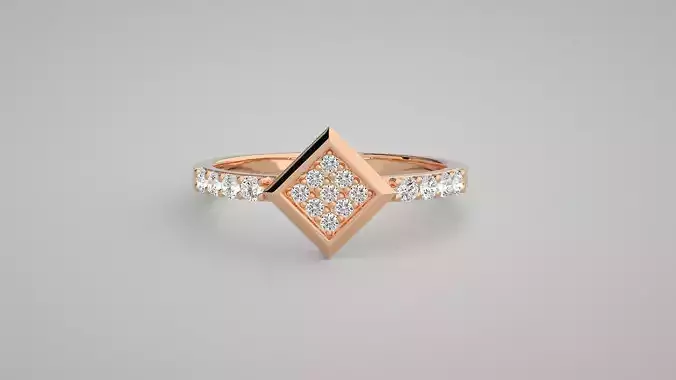 Light wt diamond ring 3dm stl renders details 3D print model