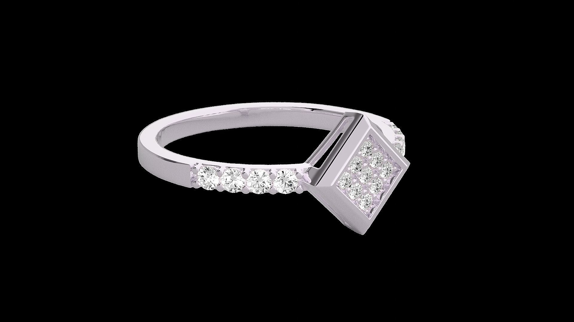 Light wt diamond ring 3dm stl renders details 3D print model_10