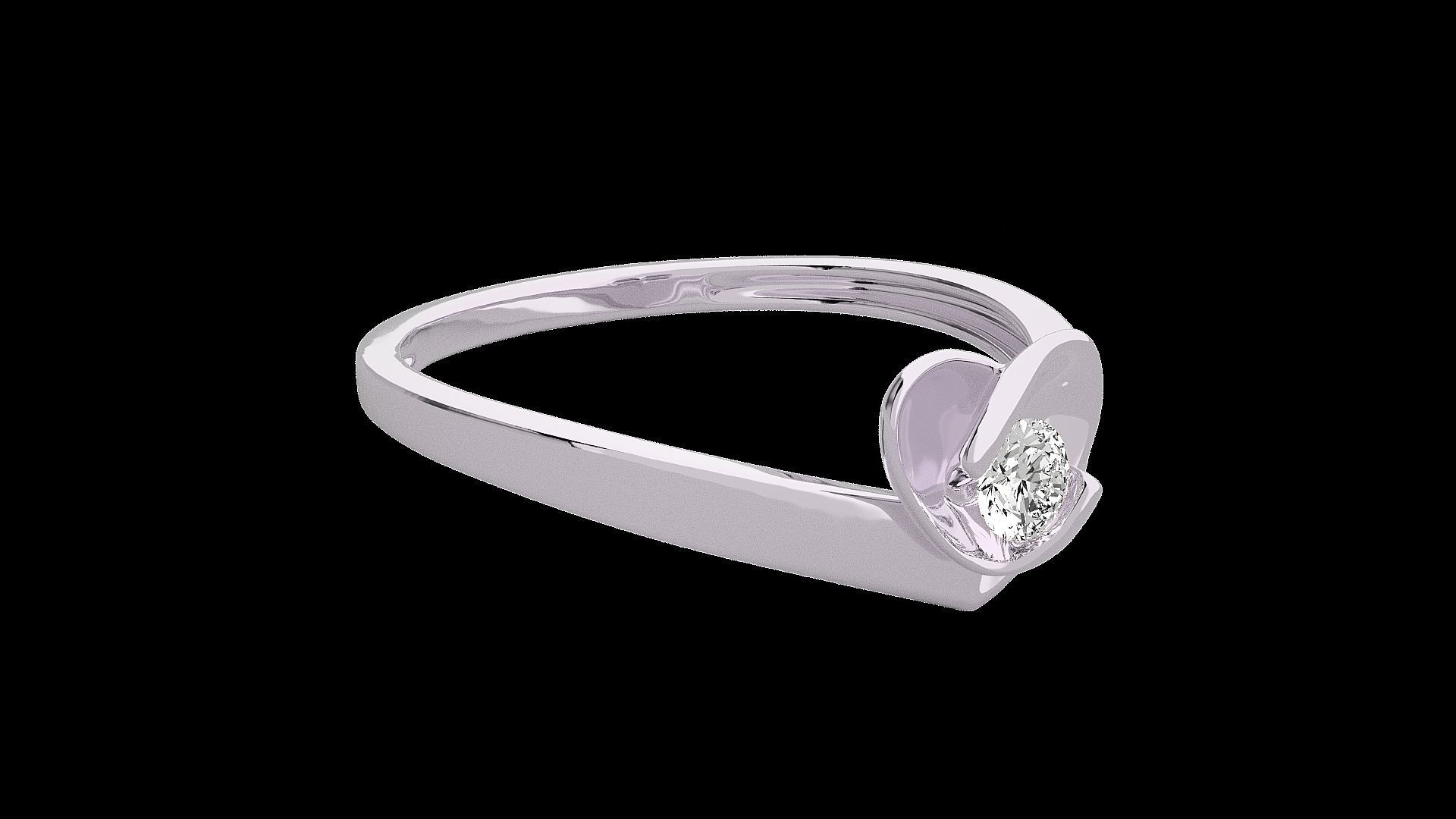 Heart Love Valentine Light wt diamond ring 3dm stl renders 3D print model_11