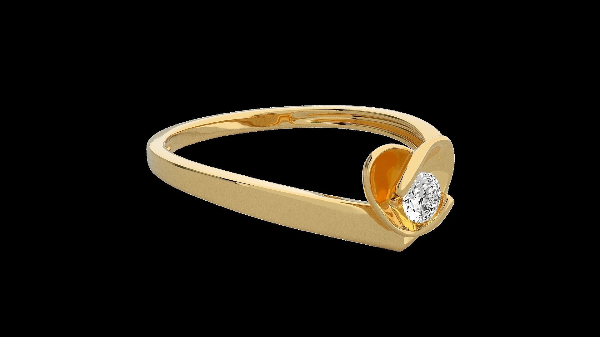 Heart Love Valentine Light wt diamond ring 3dm stl renders 3D print model_17