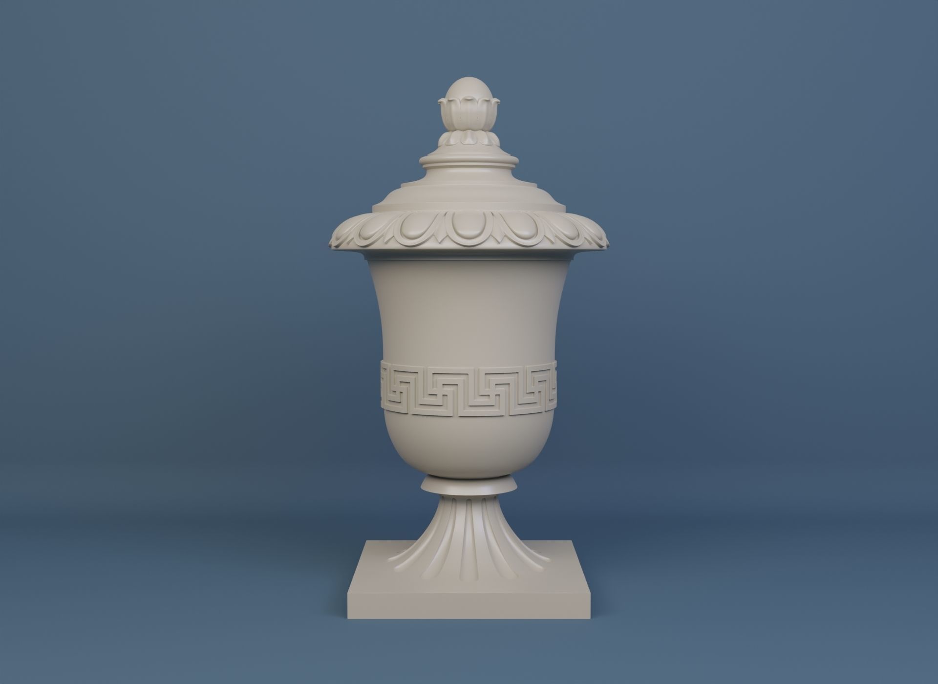 Detailed Models of Decorated Vases and Urns 3D Model Collection_3