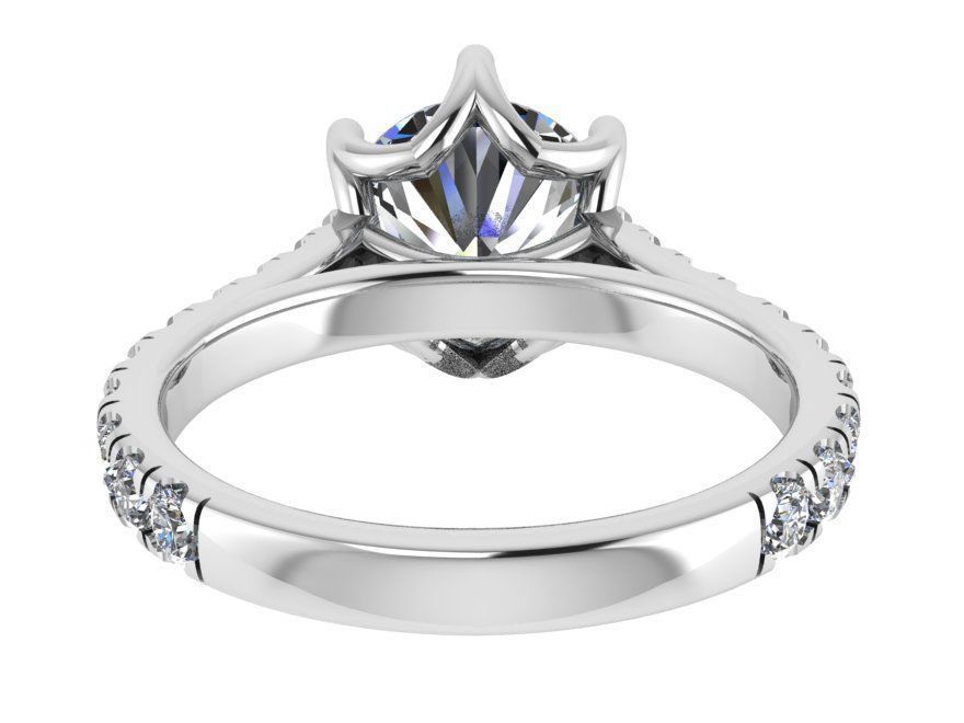 Round Cathedral Ring 0259 3D print model_3