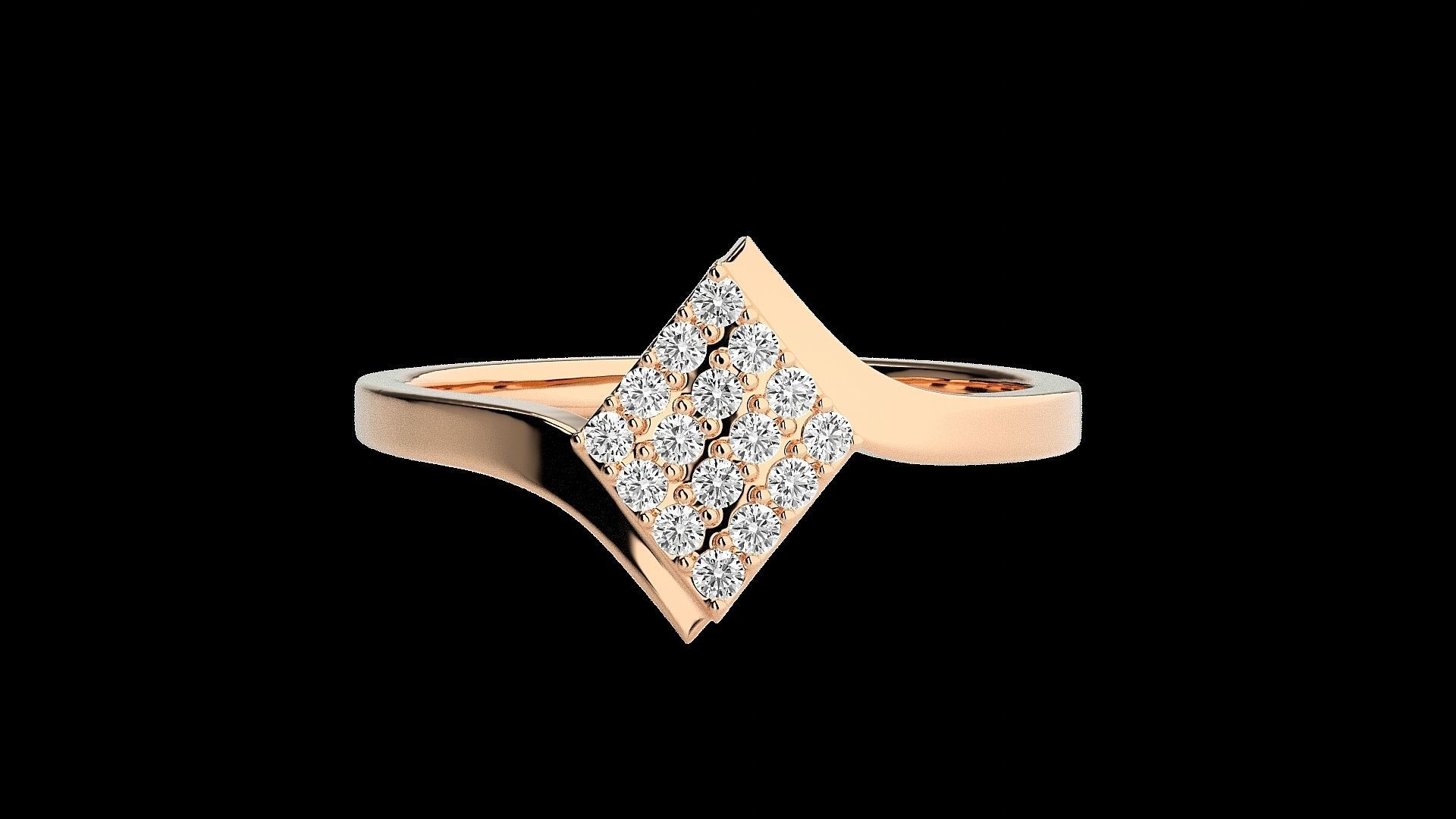 Diamond Head Light wt diamond ring 3dm stl renders details 3D print model_3