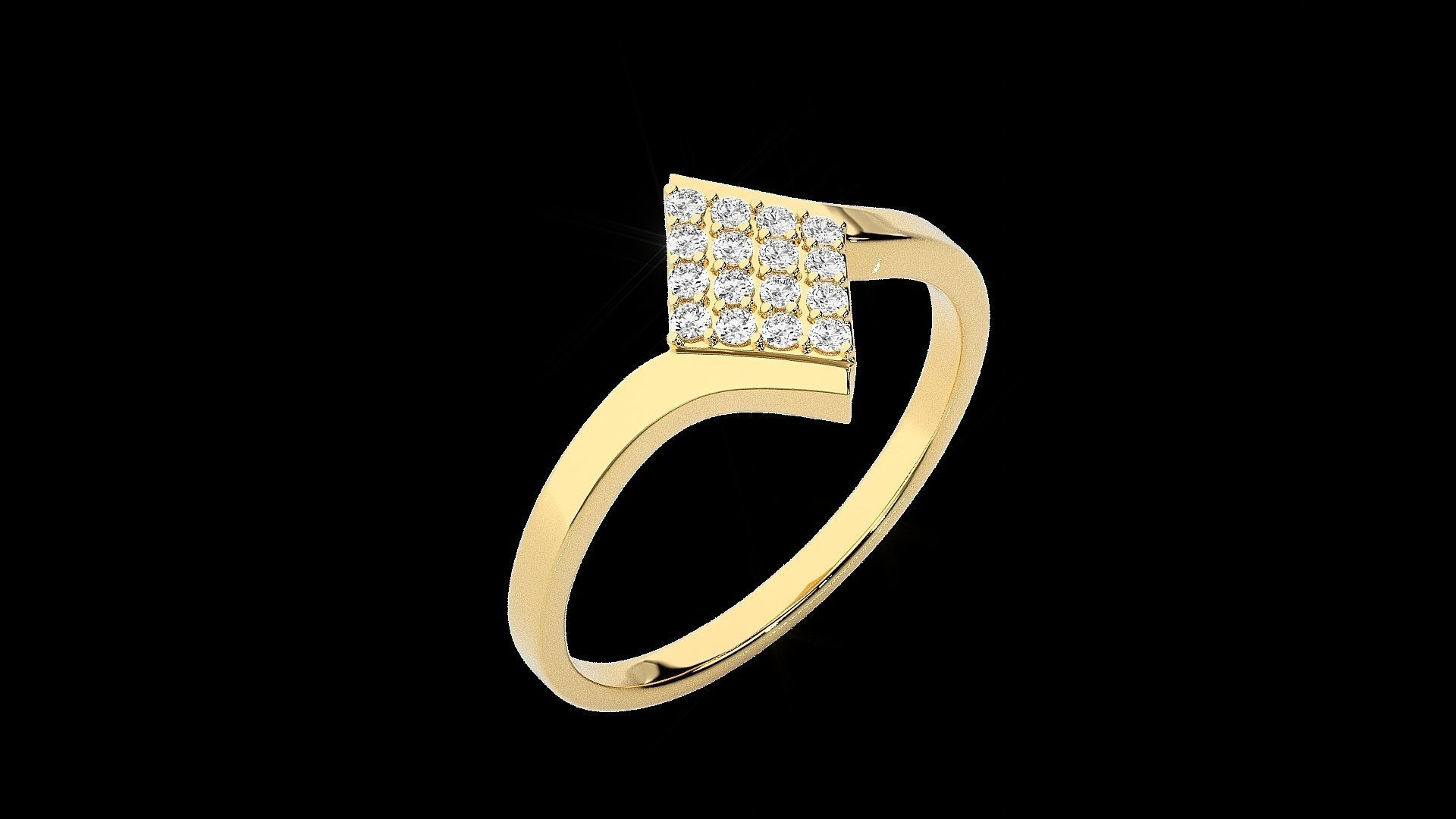 Diamond Head Light wt diamond ring 3dm stl renders details 3D print model_17