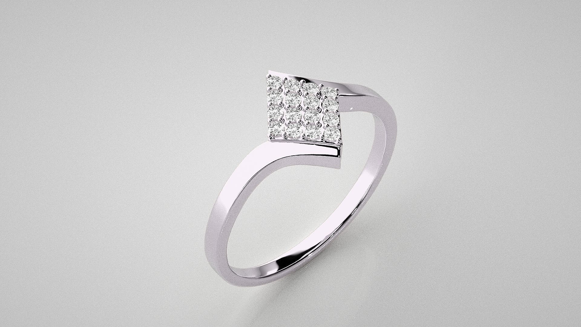 Diamond Head Light wt diamond ring 3dm stl renders details 3D print model_8