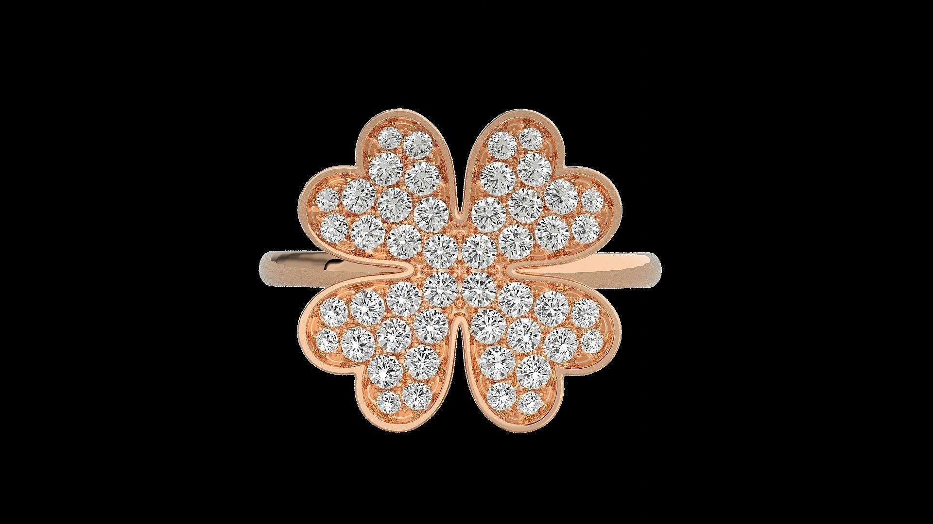 Flower Diamond Head Light wt ring 3dm stl renders details 3D print model_4