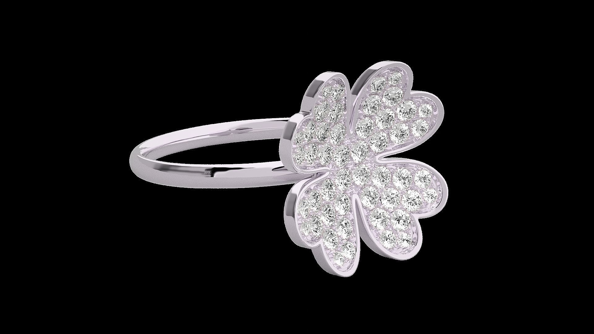 Flower Diamond Head Light wt ring 3dm stl renders details 3D print model_11