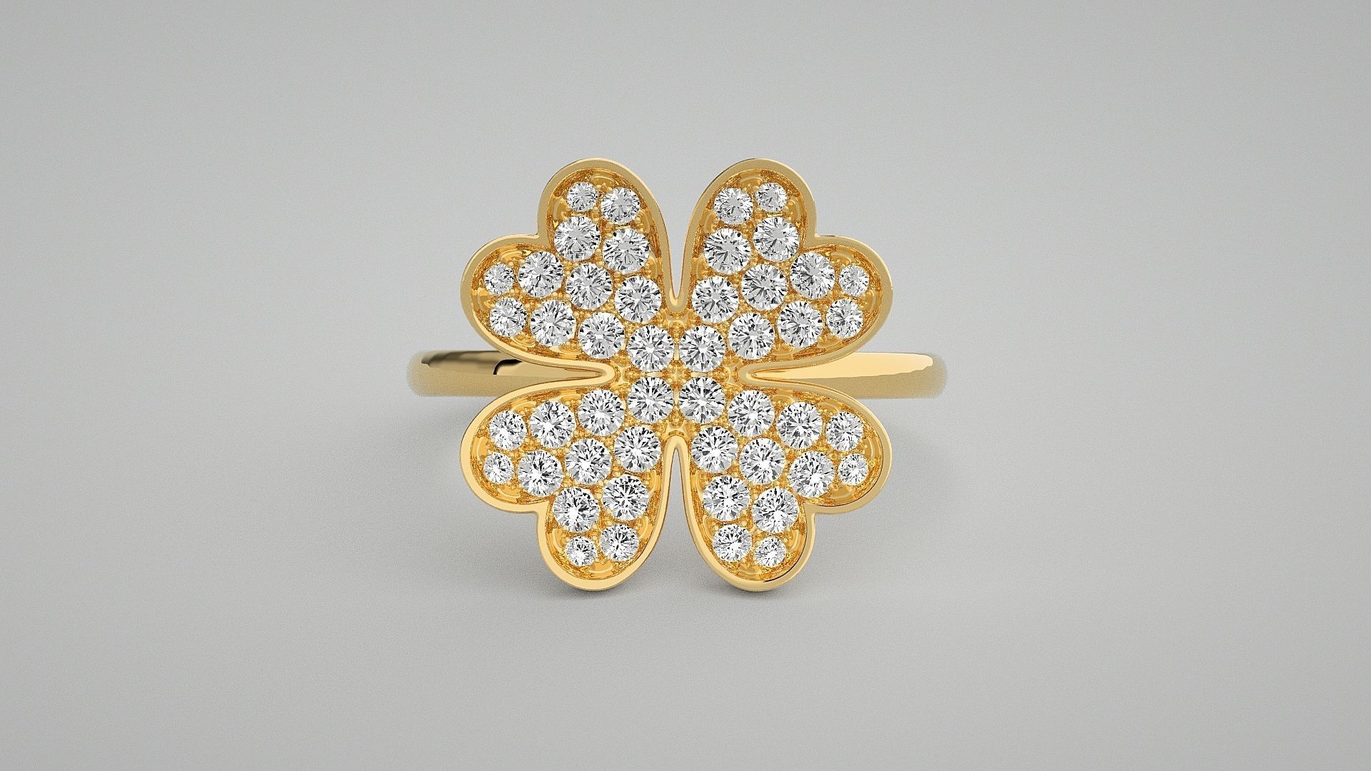 Flower Diamond Head Light wt ring 3dm stl renders details 3D print model_13