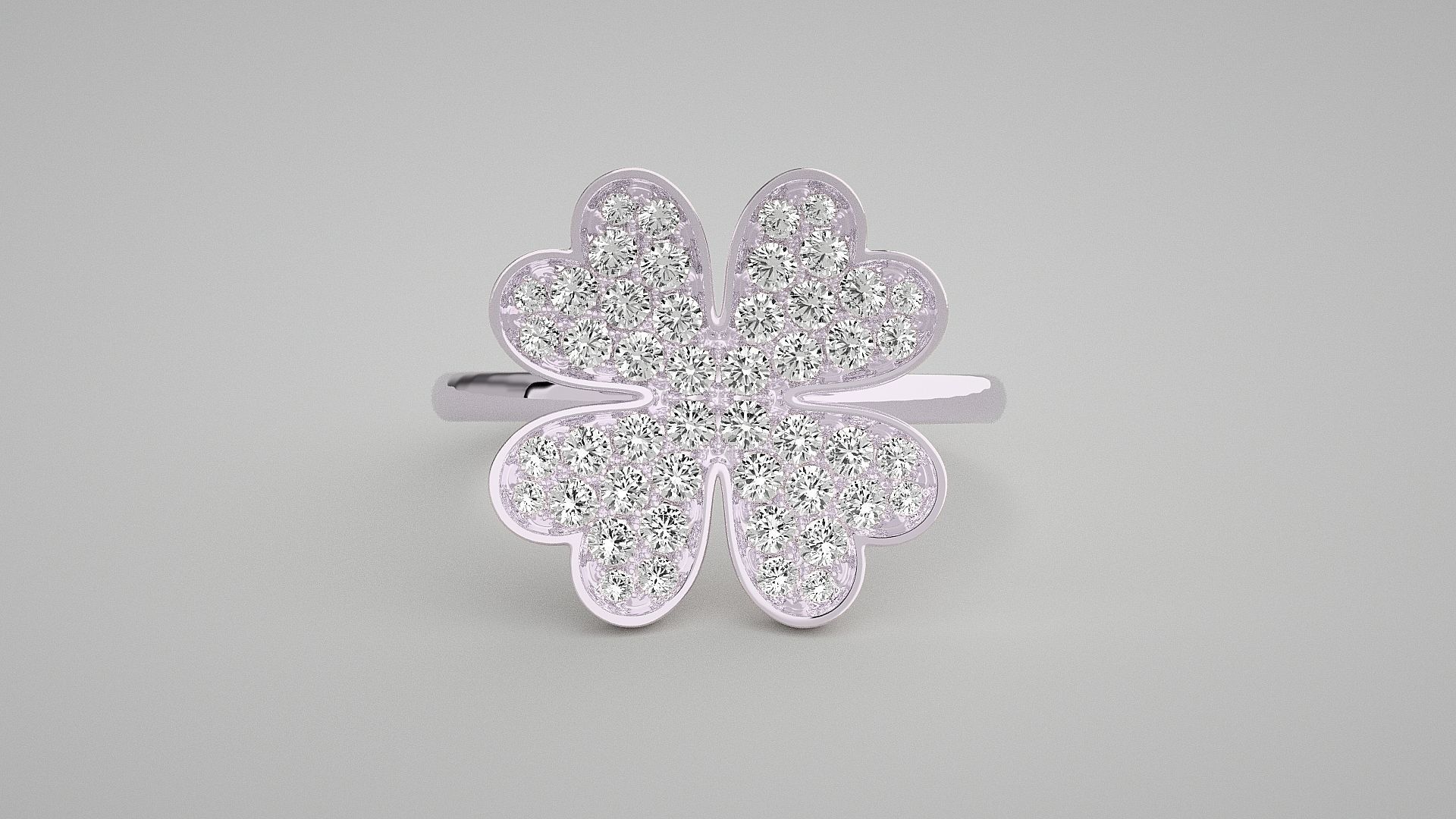 Flower Diamond Head Light wt ring 3dm stl renders details 3D print model_7
