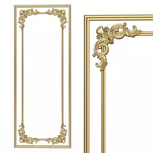 Boiserie Carved Decoration Panel 07