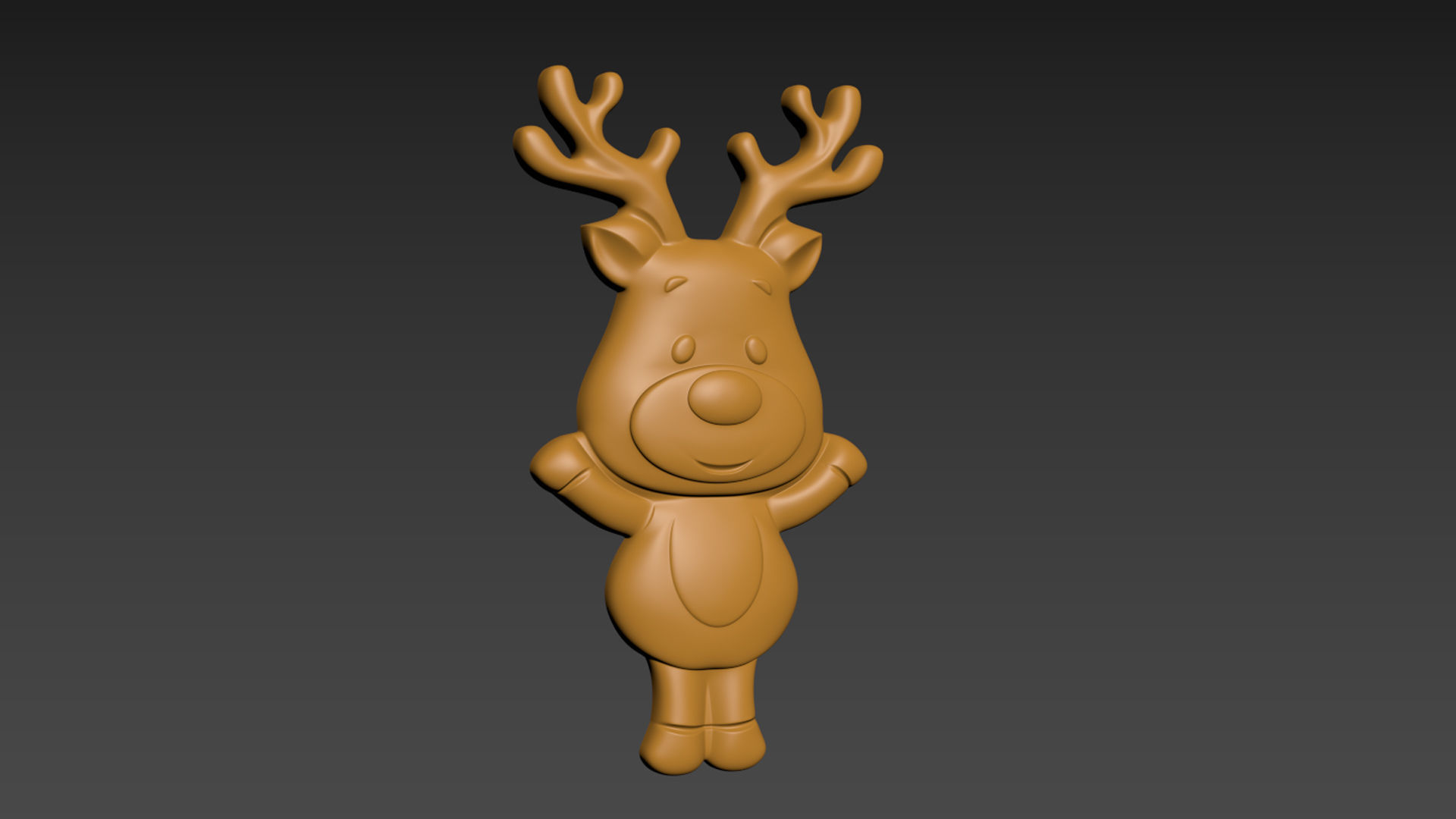 Christmas Deer 3D print model_2