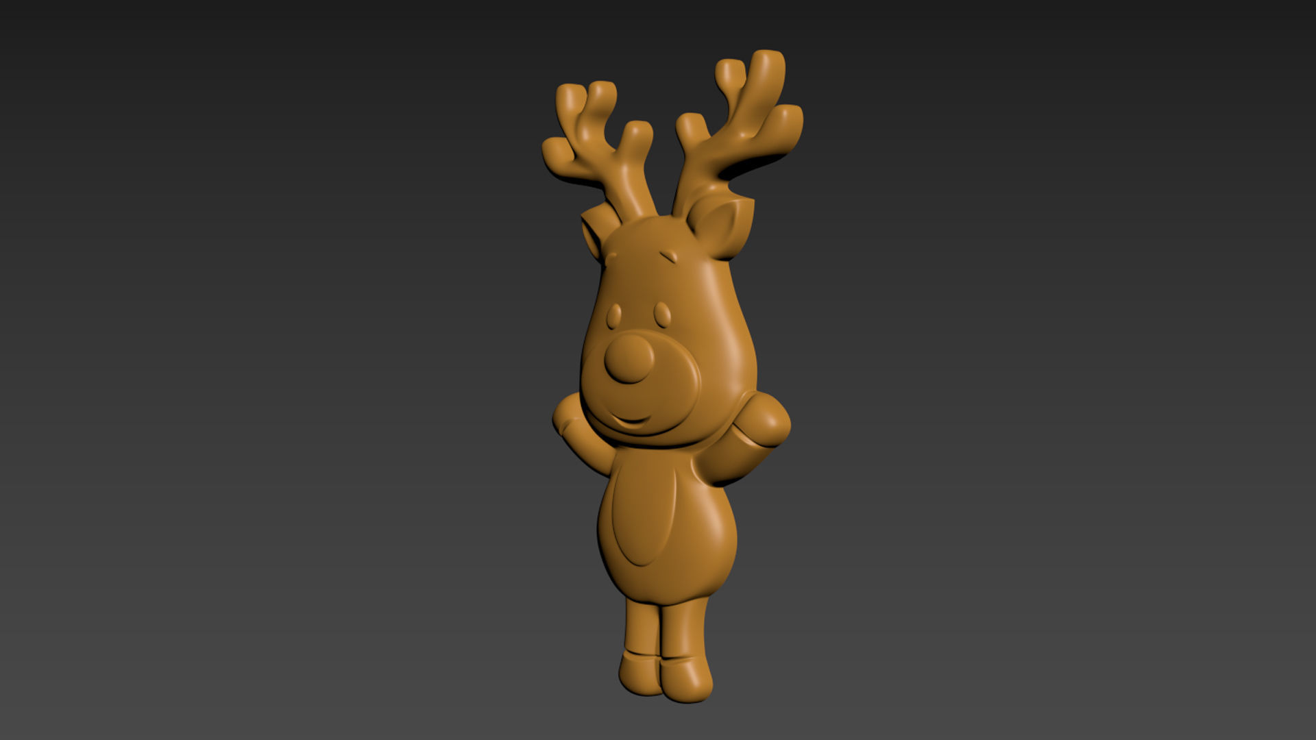 Christmas Deer 3D print model_11