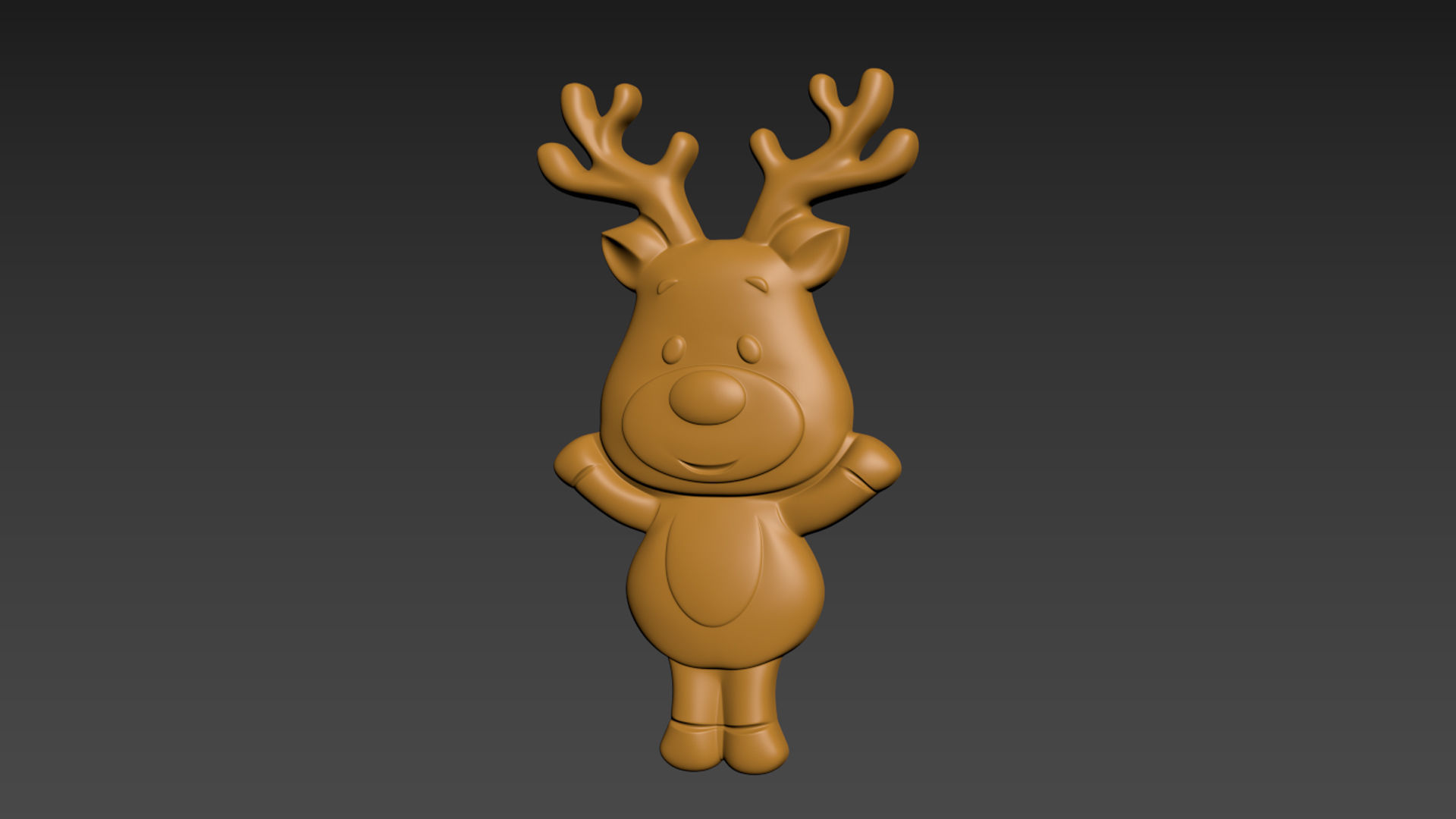 Christmas Deer 3D print model_12