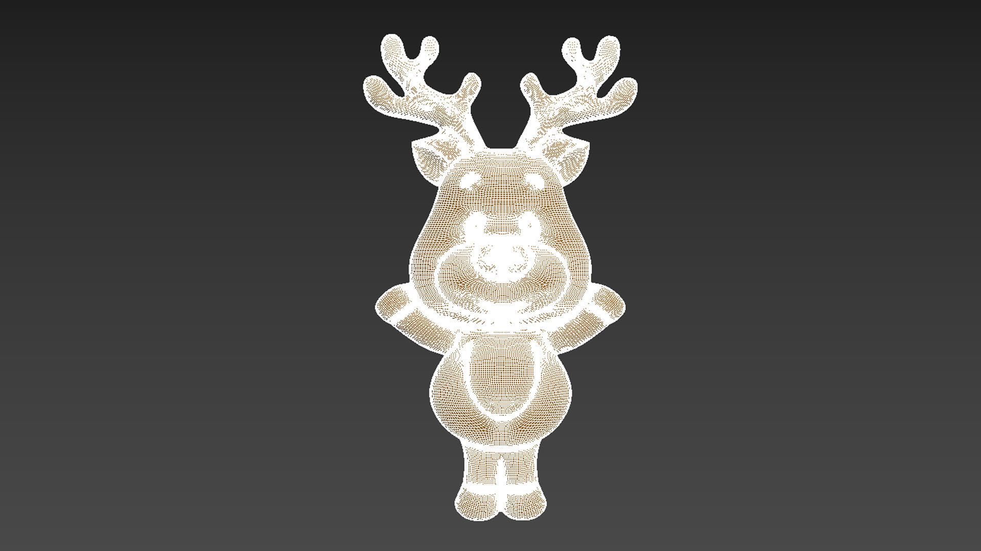 Christmas Deer 3D print model_16
