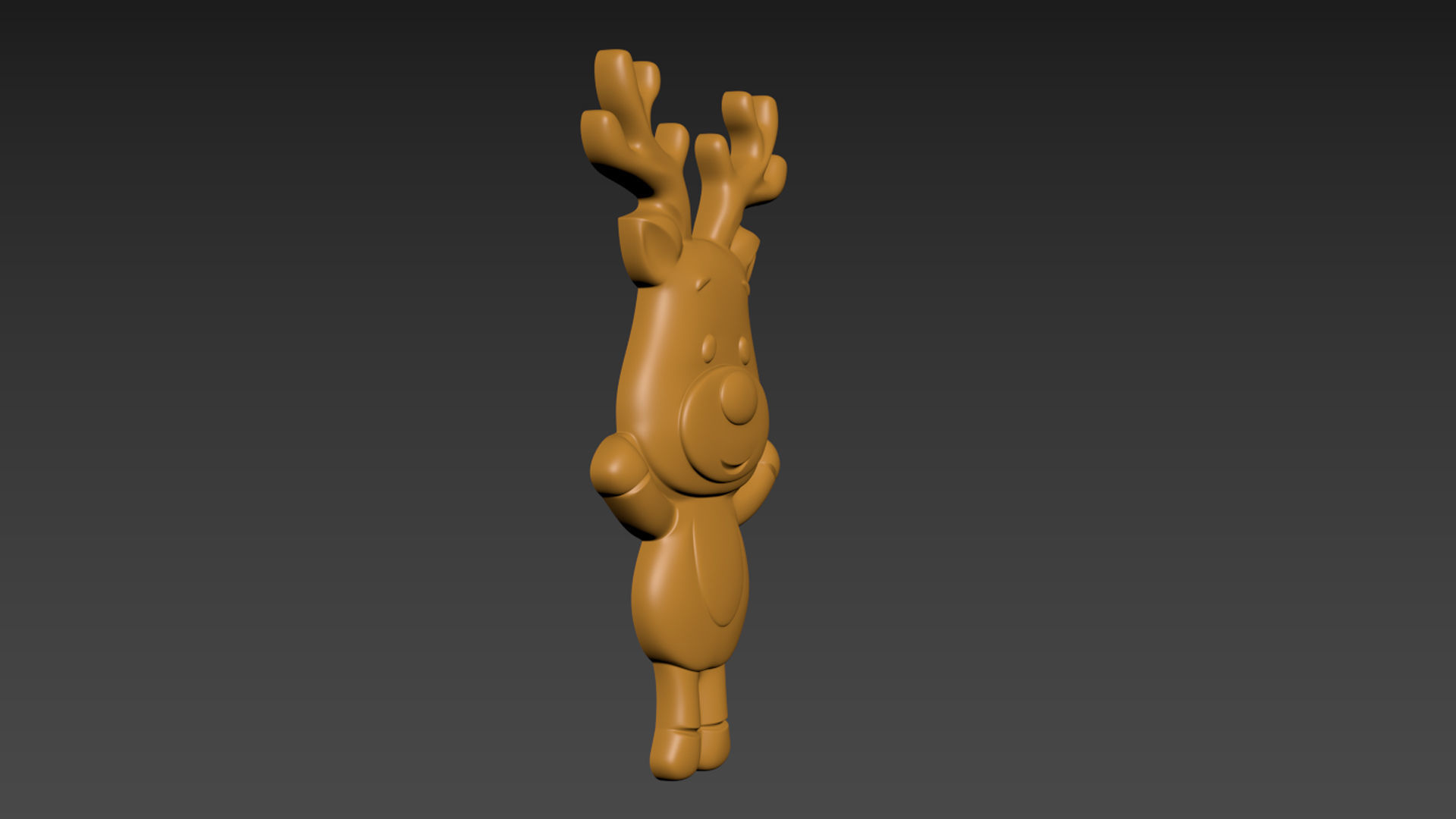 Christmas Deer 3D print model_4